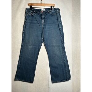 Levis 512 Perfectly Slimming Bootcut Jeans Womens 18 S/C Medium Wash Denim 36x28